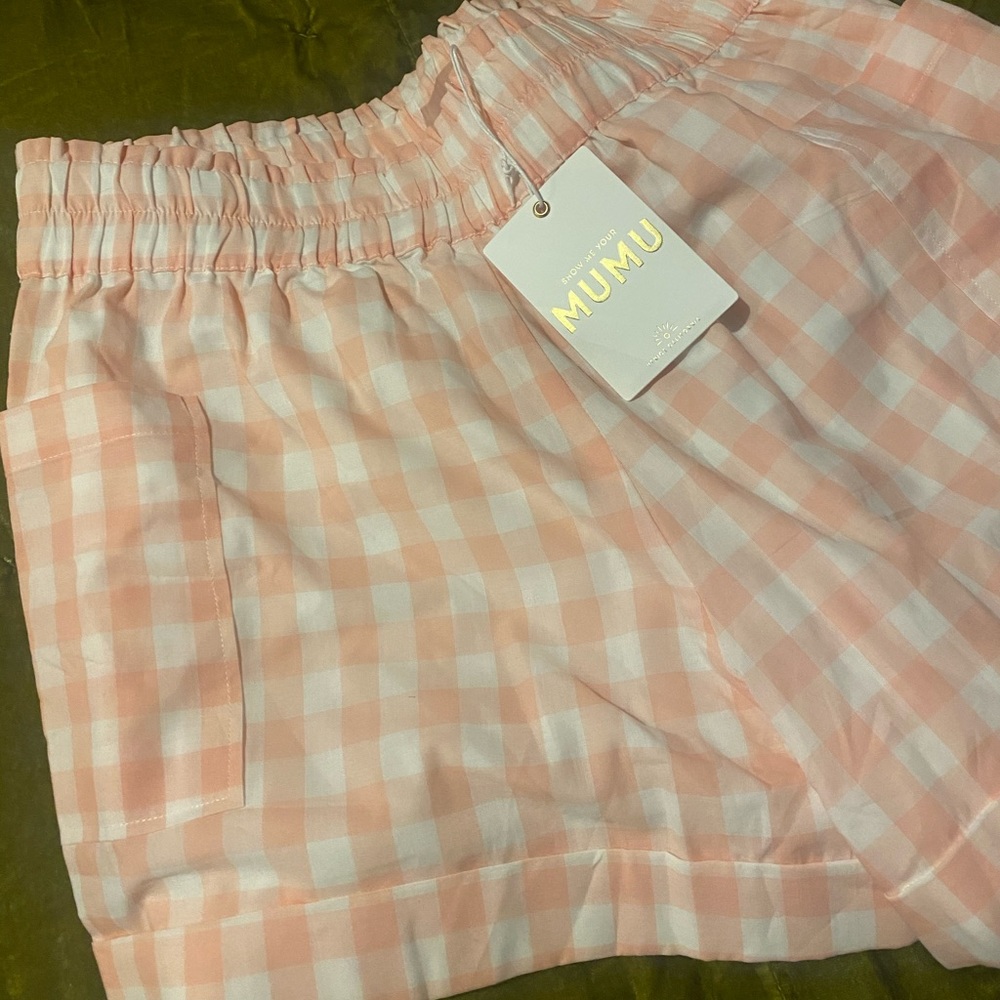 Show Me Your Mumu gingham shorts